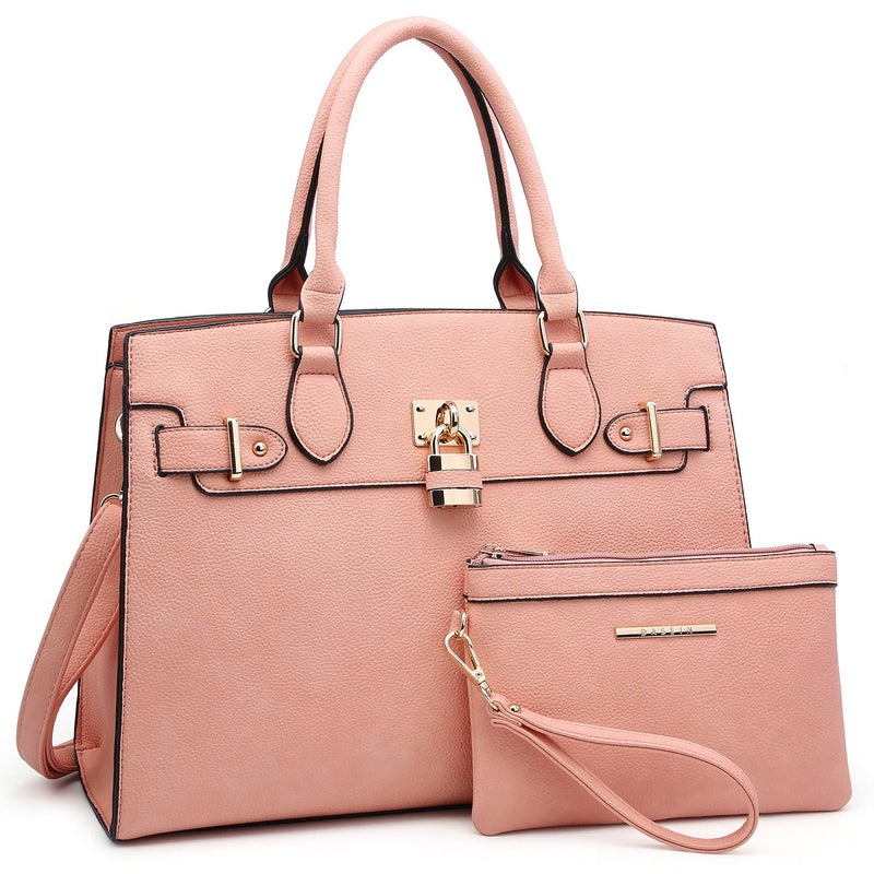 Dasein Women Handbags and Purses Ladies Shoulder Bag Top Handle Satchel Tote Work Bag with Wallet - Image 1